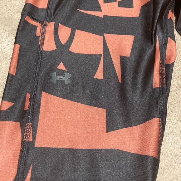 UA Heat Gear Logo High Rise Ankle Legging - Picture 4 of 12